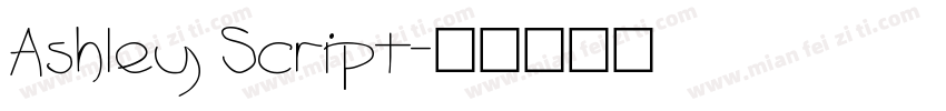 Ashley Script字体转换